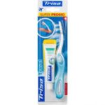 Periuta de dinti manuala Trisa Travel Soft/Medium + pasta dinti mini 15 ml 622346 Albastru
