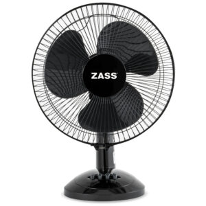 Ventilator de birou Zass ZTF 1202, 30cm diametru, 35W, Silentios si puternic, Culoare Negru
