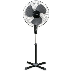 Ventilator cu picior Zass ZF 1604, 41cm diametru, 45 W, Motor silentios si puternic, Culoare Negru