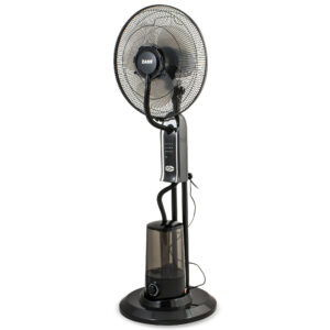 Ventilator cu telecomanda Zass ZMF 02 Black cu pulverizare super fina 320 ml/h – imaginea 2