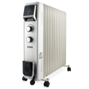 Calorifer cu ulei Zass ZR 13 E, 3 trepte de putere, 13 elementi, termostat reglabil, indicator luminos, protectie la supraincalzire