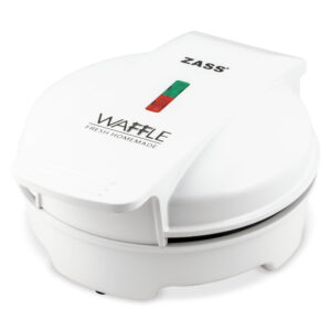 Aparat de facut vafe (gofre) Zass ZWM 01 White, 750W, placi din teflon antiaderente, indicator LED, sistem depozitare cablu, picioruse antialunecare