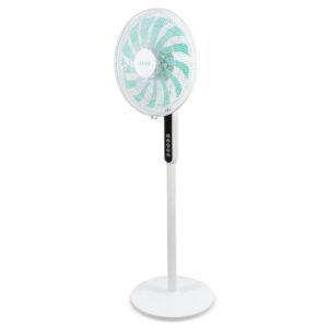 Ventilator cu picior ajustabil si telecomanda Zass ZFTRA 1609, oscilatie 90 grade stanga-dreapta, putere 55W, ajustare pozitie verticala, 13 palete colorate, 3 trepte de viteza