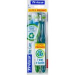 Set periute de dinti manuale ecologice Trisa We Care Soft Duo 685615 Multicolor