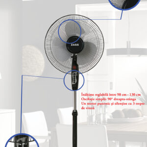 Ventilator cu picior Zass ZF 1614 – imaginea 2