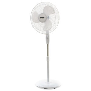 Ventilator cu picior Zass ZF 1614, putere 45W, oscilatie 90 grade dreapta-stanga, 3 trepte de viteza, comutator frontal cu 4 pozitii, inaltime reglabila, culoare alb