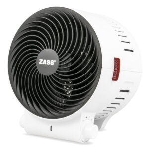 Aeroterma electrica portabila cu ventilator Zass ZFH 10 , Putere 2000W, Protectie la Supraincalzire,Functie ventilare aer,culoare Alb