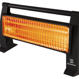 Radiator de podea cu infrarosu ELECTROMURES EM 1001, 1500W, 3 trepte , Termostat, Protectie la rasturnare,Usor de transportat, Negru