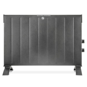 Convector electric ZASS ZKH 09, 2500 W, 2 trepte de putere, Termostat reglabil, Protectie la supraincalzire, Negru