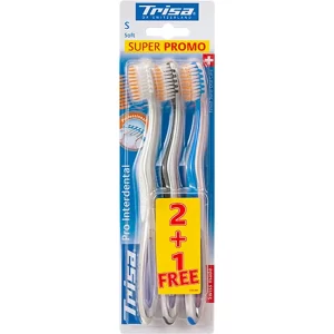 Periuta de dinti manuala Trisa Pro Interdental Trio Soft 682691 Multicolor