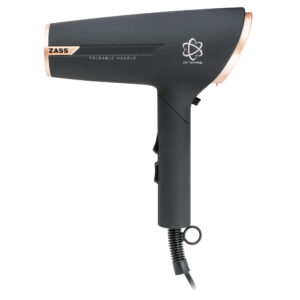 Uscator de par ZASS Rose Gold ZHD 20, functie ionizare, 2200w, 2 trepte de viteze, maner pliabil, culoare Negru