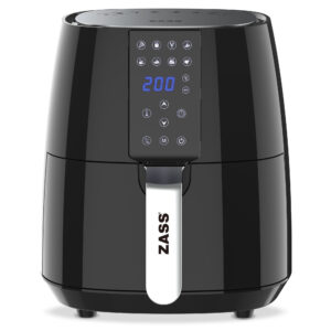 Friteuza cu aer cald Zass ZAF 03, capacitate 3.8l, 1450w,temperatura ajustabila, 8 programe presetate, protectie la supraincalzire, culoare negru