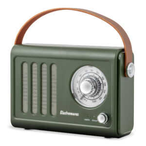 Radio retro cu difuzor Bluetooth Electromures EM 1006 Verde – imaginea 2
