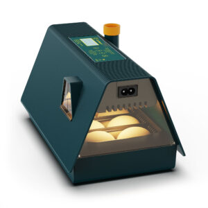 Incubator Electromures EM 3001 ,10 oua cu reglaj automat temperatura, afisaj umiditate si intoarcerea automata a oualor , 25W, Verde