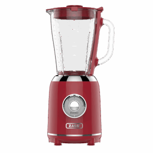 Blender de masa ZASS ZSB 15 Eternate,800 W, 1.5 L, 2 viteze+ functie Pulse,lama inox,cana sticla,culoare Scarlet Sage