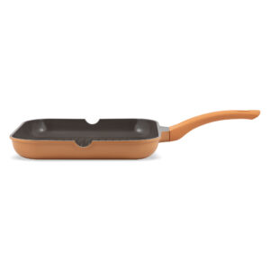 Tigaie tip grill din aluminiu turnat sub presiune si acoperire ZG-ACS 11 TERRACOTTA – imaginea 2