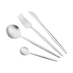 Set tacamuri argintii cu finisaj mat - 24 piese ZASS ZG-CS 03