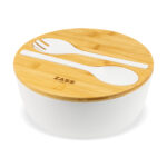 Bol pentru salata din fibra de bambus ZASS ZG-SB 01 Alb
