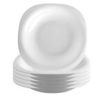 Set farfurii din opal - 6 buc/ set ZASS ZG-SP 02 Alb