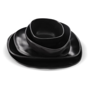Set vesela din portelan ZASS ZG-DS 06 Negru – imaginea 2