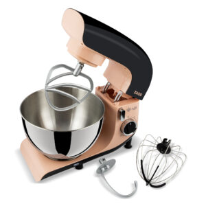 Mixer planetar ZASS Healthy Line ZPSM 31 , 2000w, motor cupru pur, angrenaje complet metalice, bol din otel inoxidabil 6l, sistem de siguranta, 6 viteze + functie Pulse, accesorii si capac anti-stropire