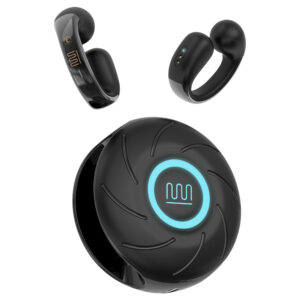 Casti TWS Clip-On Wireless Electromures EM E1, Bluetooth 5.4, microfon HD incorporat, control tactil, design ergonomic, autonomie de pana la 5 ore, negru